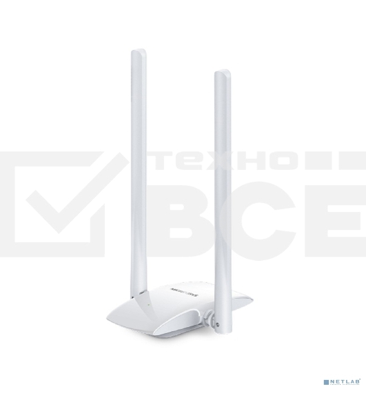 Сетевой адаптер WiFi Mercusys MW300UH USB 2.0 (ант.внеш.несъем.) 2ант.