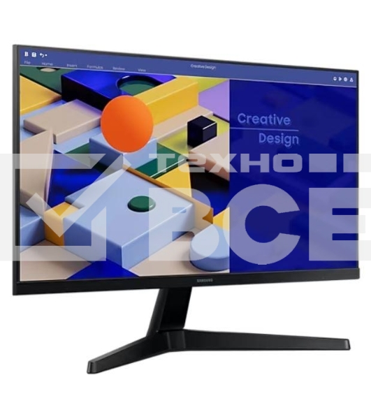 Монитор 27' Samsung S27C310EAI черный IPS 1920x1080, 75 Гц, 5 мс, 16:9, 250 кд/м2, 1xHDMI, 1xVGA