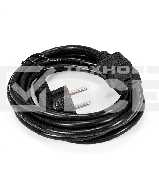 Кабель питания ExeGate Special PC19-3S (Евровилка Schuko->C19, 3*1.5mm2, CCA, черный, 3м)