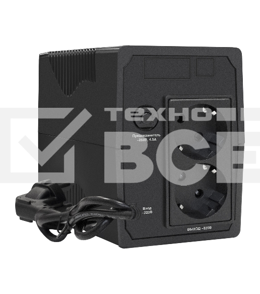 Источник бесперебойного питания ExeGate SpecialPro UNB-600.LED.AVR.EURO <600VA/360W, LED, AVR, 2 евророзетки, Black>
