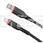 Кабель HOCO X59/ USB кабель Type-C/ 2m/ 3A/ Нейлон/ Black, фото4