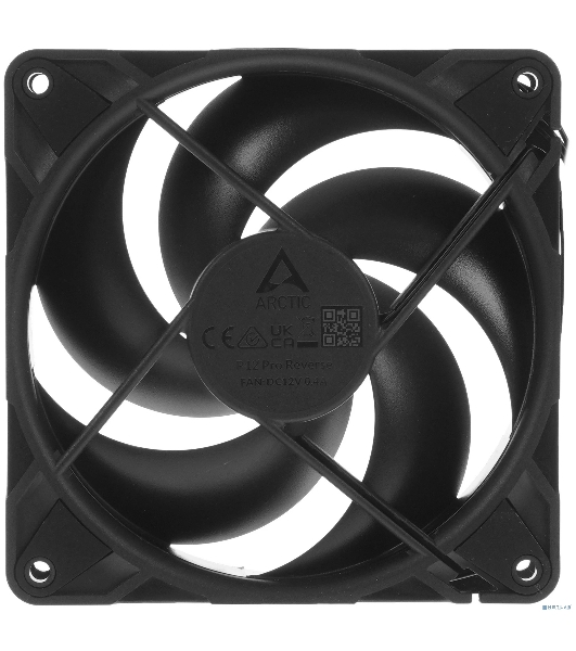 Вентилятор корпусной Arctic P12 Pro Reverse, 120 мм, 500-3000 об/мин, 4-pin PWM, без подсветки
