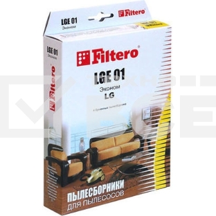 Пылесборники Filtero LGE 01 Эконом бумажные (4пылесбор.)