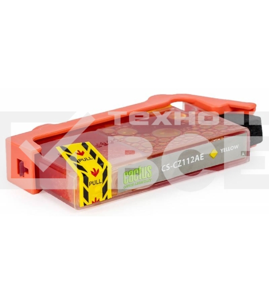 Картридж струйный Cactus CS-CZ112AE №655 желтый (14,6 мл) для HP DJ IA 3525/5525/4515/4525