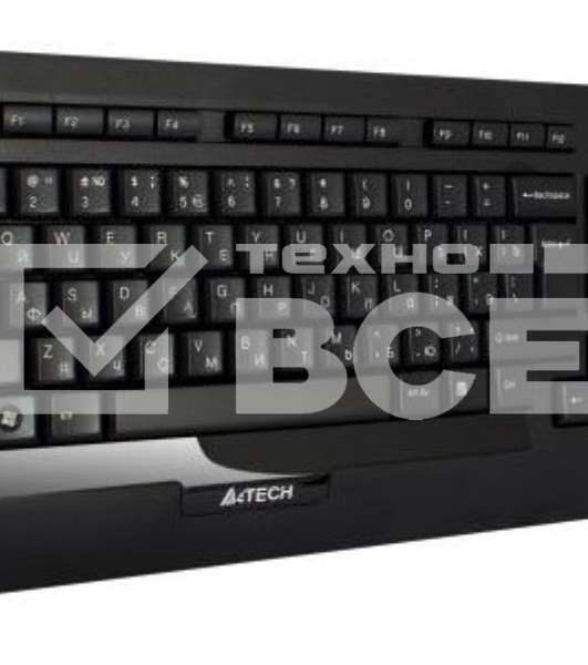 Клавиатура + мышь A4TECH W 9300F USB (черный), 2.4G наноприемник