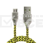 Кабель USB ACD-Titan Type-C ~ USB-A Нейлон, 1м, желто-черный (ACD-U927-C2Y), фото6