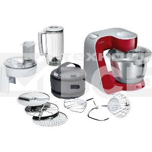 Кухонный комбайн Bosch MUM58720 1000Вт красный/серебристый