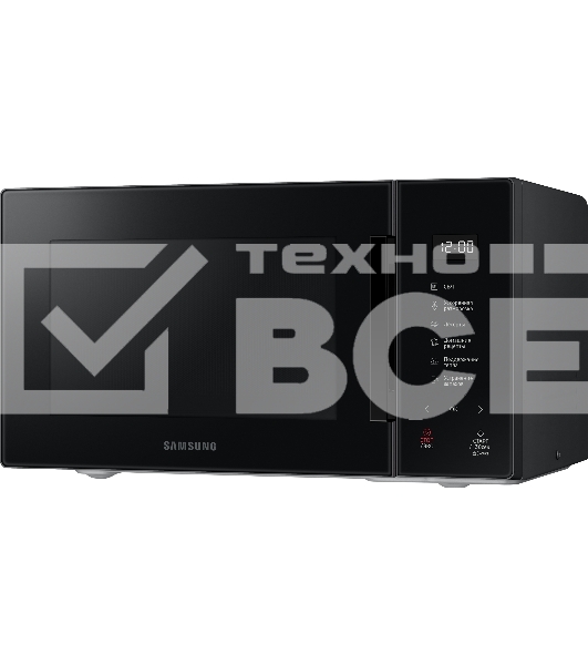 Микроволновая печь Samsung MS23T5018AK/BW черный, 23 л, 800 Вт, переключатели - сенсор