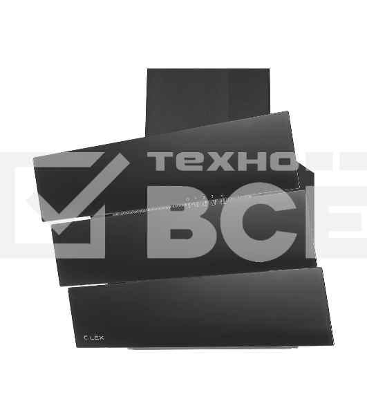 Каминная вытяжка LEX RIO G 600 BLACK воздухоочиститель