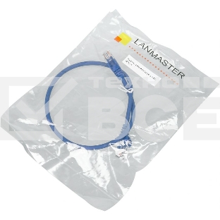 Кабель Патч-корд Lanmaster utp LAN-PC45/U5E-0.5-BL вилка RJ-45-вилка RJ-45 кат.5е 0.5м синий LSZH (уп.:1шт)