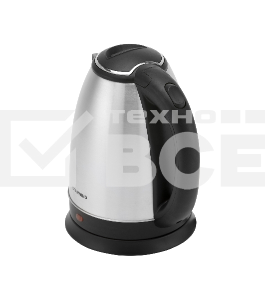 Чайник электрический Starwind SKS1051 1.8л. 1500Вт серебристый матовый/черный (корпус: нержавеющая сталь/пластик)