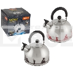 Чайник из нерж. стали MALLONY ГОРОДА РОССИИ со свистком 2,5 л, с рисунком, меняющим цвет, фото10