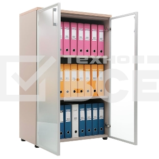 Шкаф Практик NW 1280/2G прямой 800x420x1230мм вяз натуральный (K35599381237)
