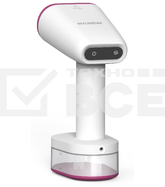 Отпариватель Hyundai H-HS02890 белый/вишневый, 1650 Вт, 31 г/мин, 250 мл