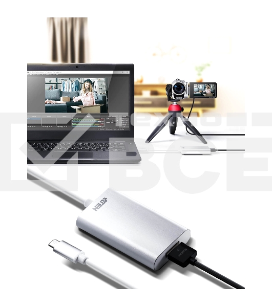 Конвертер ATEN CAMLIVE™ HDMI to USB-C UVC Video Capture