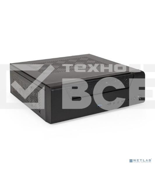 Компьютерный корпус Desktop ExeGate FL-102-TPS400 (mini-ITX, БП TPS400 с вент. 8см, 2*USB + 1*USB3.0, аудио, черный)