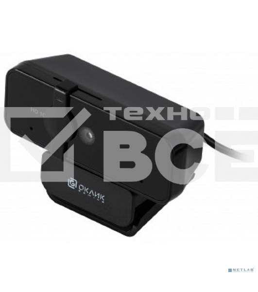 Камера Web Oklick/Оклик OK-C21FH черный 2Mpix (1920x1080) USB2.0 с микрофоном