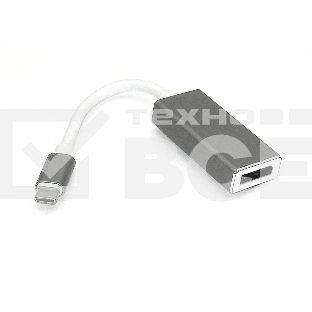 Адаптер Type-C на Display Port, серый