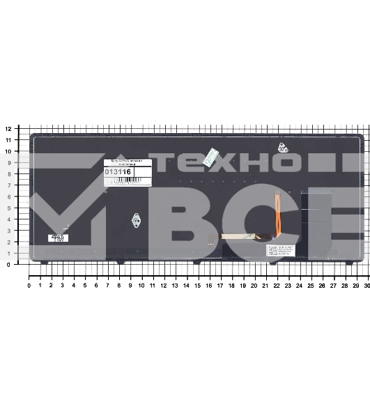 Клавиатура для ноутбука Sony SVF14N Flip черная с подсветкой