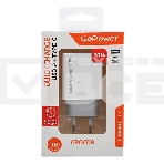Сетевое зарядное устройство GOPOWER 1USB+1TYPE-C 20W QC3.0 00-00028401 WHITE, фото2