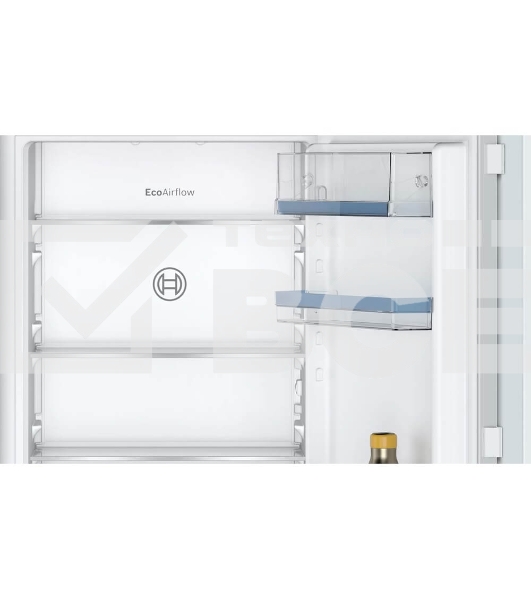 Встраиваемый холодильник Bosch KIN86VFE0 Serie 4, техника плоских шарниров, SN-ST, Объем 260 (184+76)л, NoFrost,LED-освещение, SuperFreeze, VitaFresh XXL