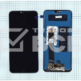 Дисплей для Nokia 7.1 черный