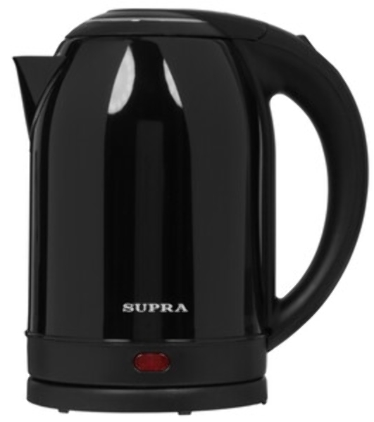 Чайник электрический SUPRA KES-2003N 2 л, 1500 Вт, черный, нержавеющая сталь