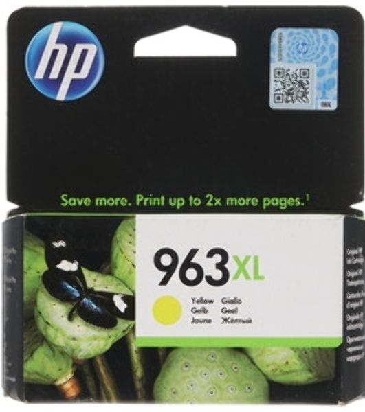 Картридж струйный HP 963XL 3JA29AE желтый увеличенной емкости (1600 стр) для HP OfficeJet Pro 9010, 9013, 9020, 9023