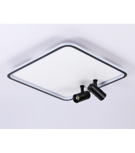 Светильник Ambrella light FL5115/1+2 WH/BK белый/черный 97W 3000K-6400K 480*480*130 (ПДУ ИК)