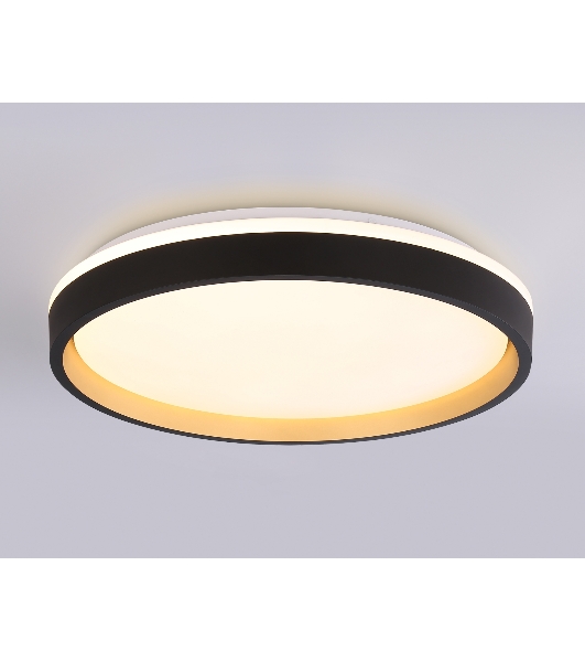 Светодиодный светильник RGB Ambrella light FZ610 BK/GD черный/золото IP20 66W 3000K-6500K+RGB D490*85 (ПДУ ИК)