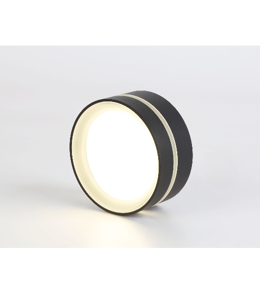 Светильник Ambrella light TN5389 SBK/FR черный песок/белый матовый GX53 IP44 D85*41