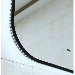 Зеркало Bau Black Rand 60х80, с LED фоновой подсветкой, бесконтактным сенсором, черной окантовкой, фото5