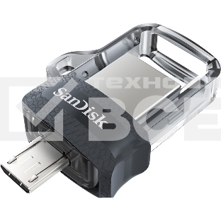 Флеш диск 256GB SanDisk Ultra Android Dual Drive OTG, m3.0/USB 3.0, Black