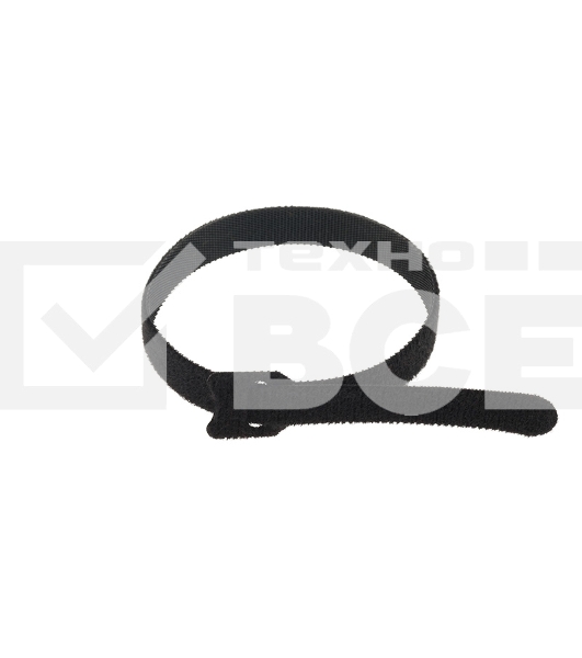 Хомут–липучка многоразовый Rexant 320х14 мм, черный (упак. 12 шт.)