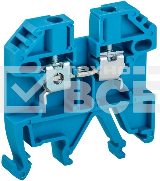 Клемма винтовая КВИ-2,5мм2 синяя YZN30-002-K07 IEK