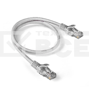 Патч-корд ExeGate EX286379RUS UTP-RJ45-RJ45-5e-0,5M-LSZH-GY, UTP, cat.5e, LSZH, 0.5м, серый