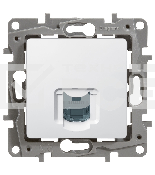 Розетка ETIKA RJ45 кат.5 UTP, бел. 