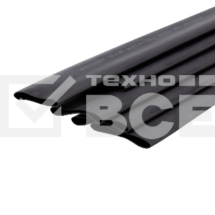 Трубка термоусаживаемая двухстенная клеевая Rexant 25.4/12.7мм (уп.5шт) по 1м черный