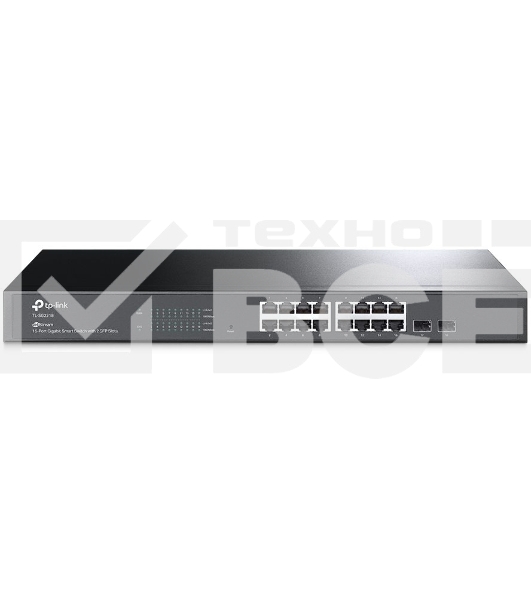 Коммутатор TP-Link Jetstream 16-port gigabit smart switch with 2-gigabit uplink ports