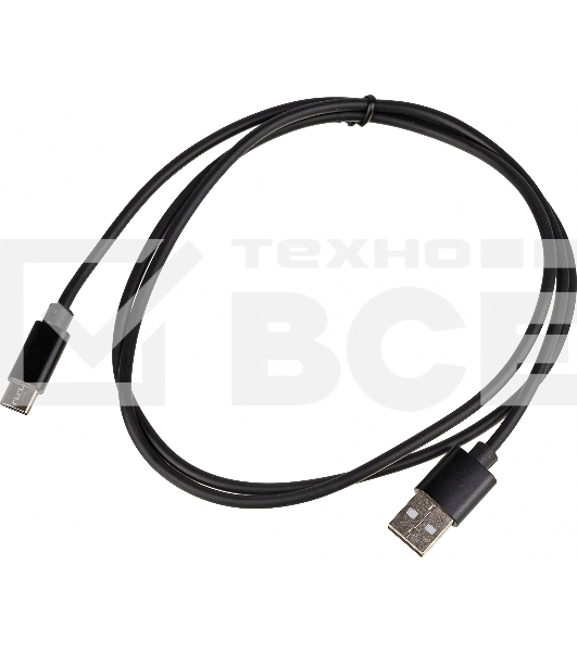 Кабель USB (m)-USB Type-C (m) 1м черный