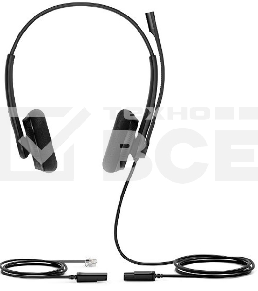Гарнитура YEALINK YHS34 Lite Dual Дуо, Проводная, HD звук, QD, RJ9, шт