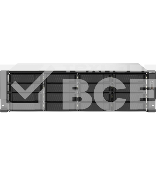 Сетевое хранилище без дисков SMB QNAP TS-1673AU-RP-16G NAS 16 HDD trays, 2x 2.5 GbE, rackmount, 2 PSU. 4-core AMD V1500B 2,2 GHz,RAM 16 GB (1 x 16 GB) up to 32 GB (2 x 16 GB). W/o rail kit RAIL-B02