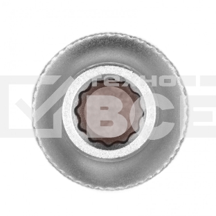 Головка торцевая, 10 мм, 12-гранная, CrV,под квадрат 1/2