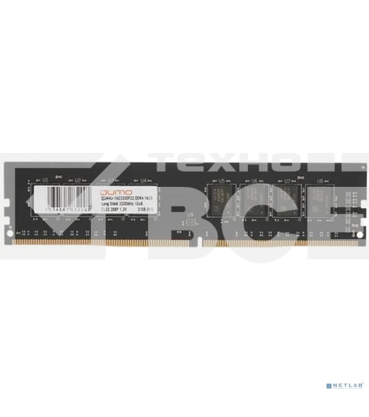 Оперативная память QUMO, DDR4, 16GB (1x16GB), 3200MHz, CL22