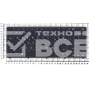 Клавиатура для ноутбука Sony SVF14N Flip черная с подсветкой