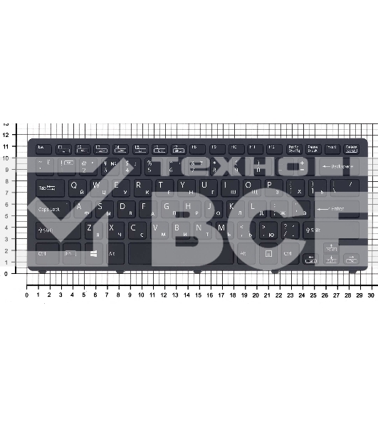 Клавиатура для ноутбука Sony SVF14N Flip черная с подсветкой