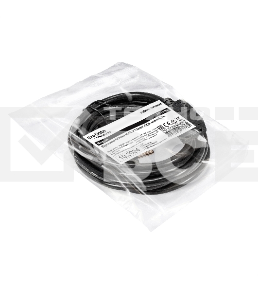 Кабель питания ExeGate Special PC19-3S (Евровилка Schuko->C19, 3*1.5mm2, CCA, черный, 3м)
