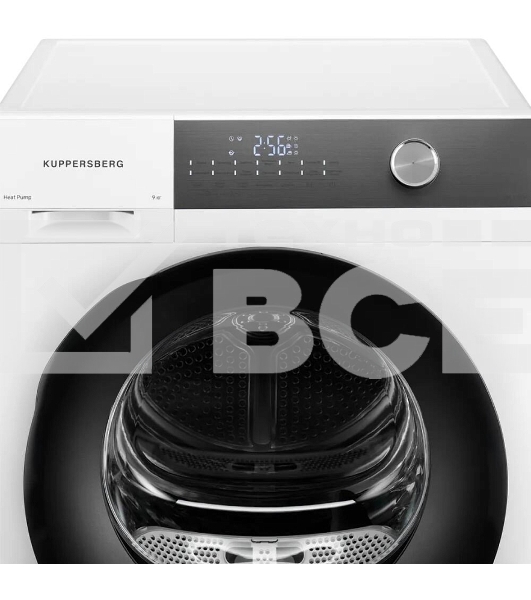 Сушильная машина Kuppersberg DM 610 W белый, 9 кг, сушка - тепловой насос, программ - 14, 59.5 x 85 x 68.5 см