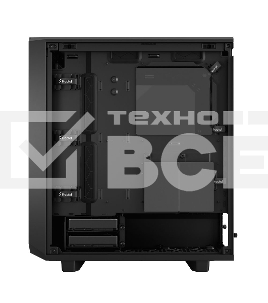 Корпус Fractal Design MESHIFY 2 COMPACT BLACK - TG / ATX, TG / 2x140mm & 1x120mm fans inc. / FD-C-MES2C-03