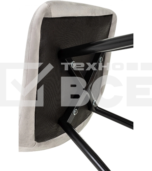 Стул для дома Бюрократ CH-K1_4 комплект 4шт св.серый Holland 09 металл черный на ножках